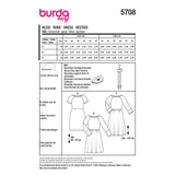 Patron Burda n°5708 : Robe