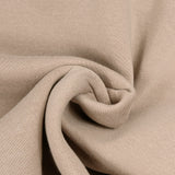 Tissu sweat minkee épais beige rosé