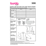 Patron Burda n°5698 : Gilet & veste
