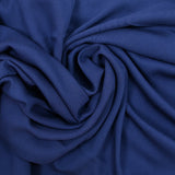 Navy blue viscose twill