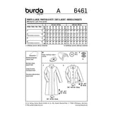 Patron Burda n°6461 : Manteau & Veste