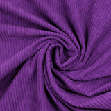 Violet ribbed polyester velvet