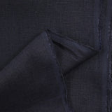 100% midnight blue linen