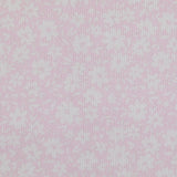 Piqué de coton imprimé fleurs printanière fond rose clair