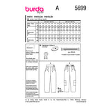 Patron Burda n°5699 : Pantalon