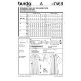 Patron n°7468 : Robe, Bonnet style Moyen-Âge