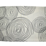 Popeline de coton imprimée escargot noir fond beige clair