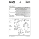 Patron N°6569 Burda : Veste boho-chic