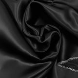 Satin sergé de viscose noir