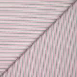Algodón de estampado rosado rosado, blanco y gris