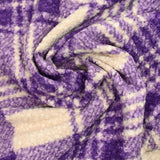 Billy woolen pile loop purple and broken white tiles