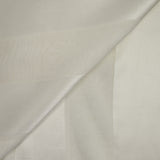 Voile 100% soie à larges bandes satinées écru