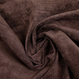 Velours polyester fines côtes châtaigne