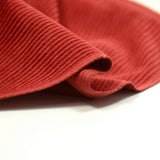 Velours polyester côtelé rouille