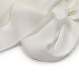 Crêpe satin polyester blanc cassé