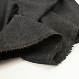 Tissu tailleur en laine mélangée grattée gris anthracite