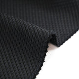 Jacquard gaufré géométrie noir