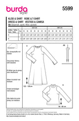 Patron Burda n°5599 : Robe & T-shirt