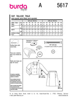 Patron Burda n°5617 : Ensemble tailleur