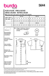 Patron Burda n°5644 : Robe & Blouse