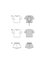 Patron Burda n°5645 : T-shirt et short