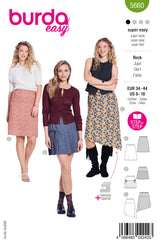 Patron Burda n°5660 : Jupe