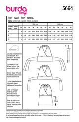 Patron Burda n°5664 : Top