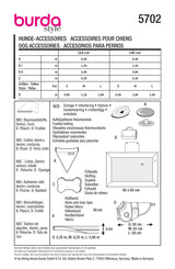 Burda Boss N ° 5702: Accesorios para perros