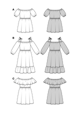 Patron Burda n°5728 : Robe