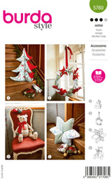 Patron Burda n°5760 : Accessoires de Noël