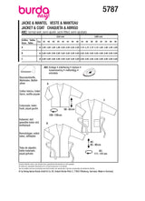 Burda Boss N ° 5787: Chaqueta y abrigo