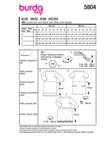 Patron Burda n°5804 : Robe