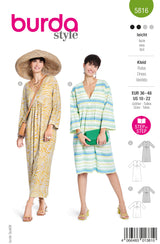 Patron Burda n°5816 : Robe
