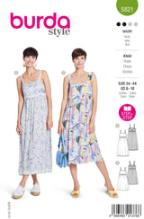 Patron Burda n°5821 : Robe