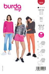 Patron Burda n°5849 : Blouse