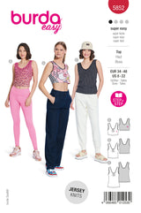 Patron Burda n°5852 : Haut