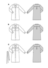 Patron Burda n°5854 : Robe
