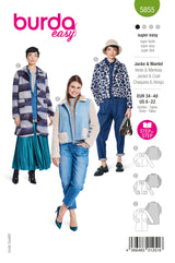 Burda Boss N ° 5855: chaqueta y abrigo