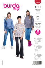 Patron Burda n°5856 : Blouse