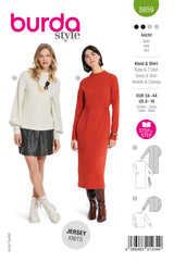 Patron Burda n°5859 : Robe & T-shirt