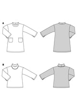 Patron Burda n°5866 : Robe & T-shirt