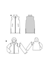 Patron Burda n°5869 : Gilet & Veste