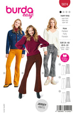 Patron Burda n°5874 : Pantalon