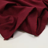 Woven cotton tank complexion burgundy and dark blue tiles