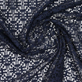 Dentelle polycoton Mariela bleu marine