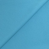 Jersey nid d'abeille bleu azur