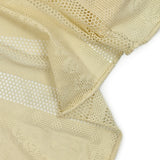 Dentelle résille polyester Emily beige clair