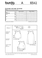 Patron Burda n°6541 : Top & Robe ample facile
