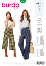 Patron N°6573 Burda : Pantalon