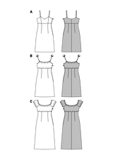 Patron N°6686 Burda : Robe à bretelles